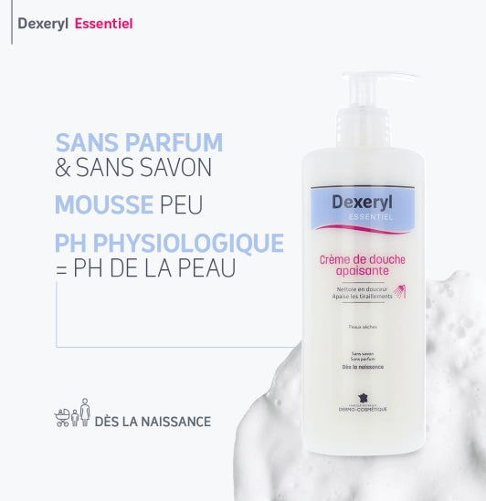 La Crème de douche apaisante Dexeryl ESSENTIEL