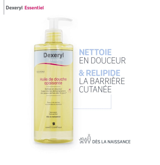 Huile de Douche Apaisante Dexeryl ESSENTIEL
