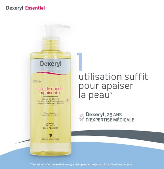 Huile de Douche Apaisante Dexeryl ESSENTIEL