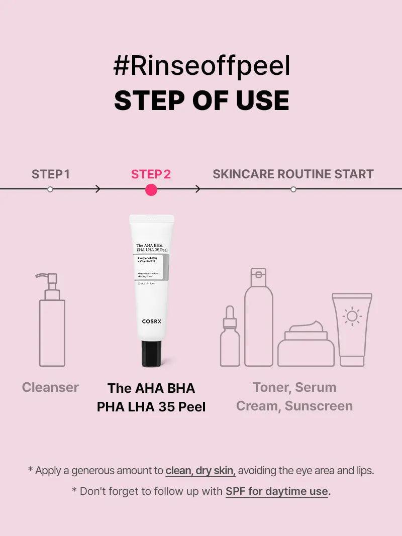 The AHA BHA PHA LHA 35 Peel 30ml