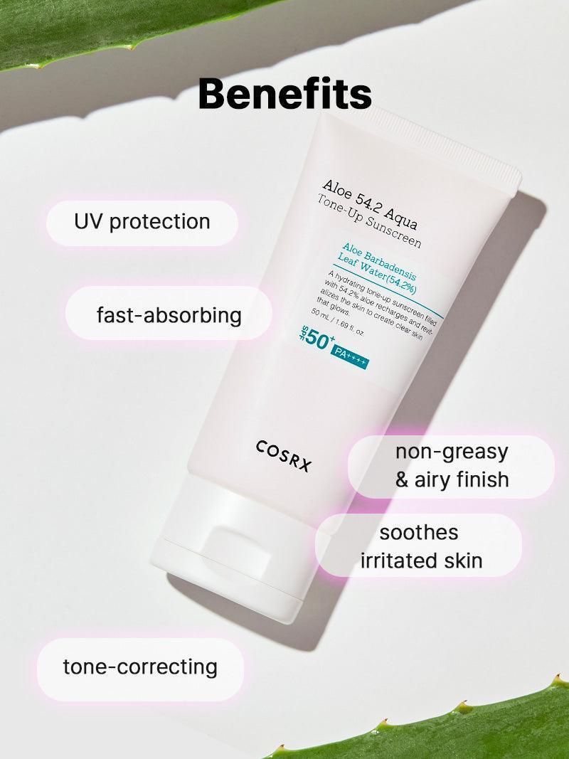 Aloe 54.2 Aqua Tone-up Sunscreen SPF 50+ PA++++ 50ml