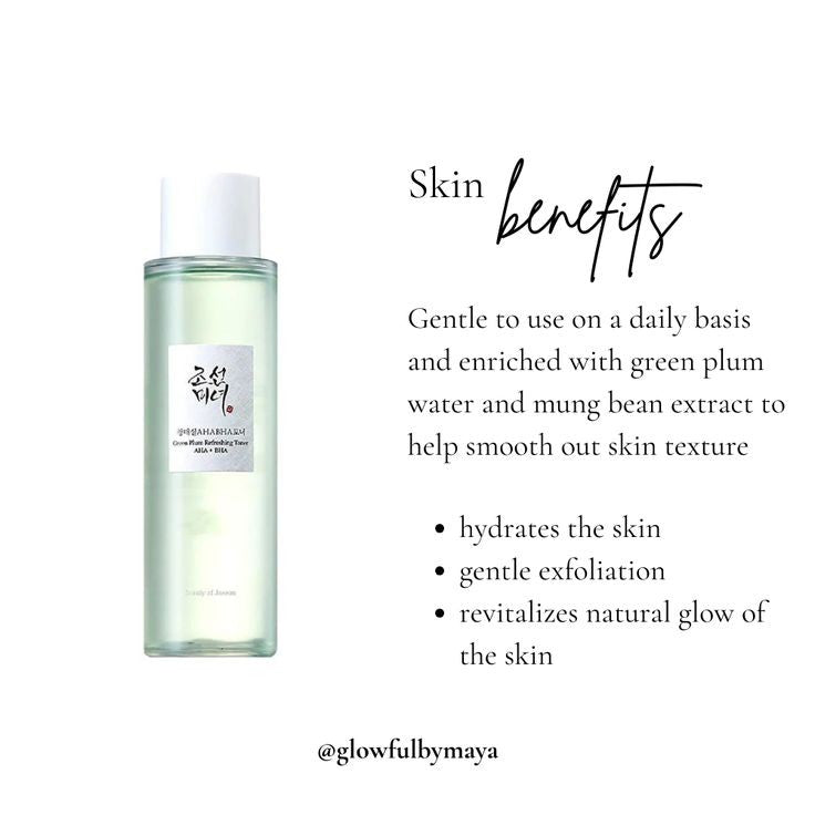 GREEN PLUM REFRESHING TONER : AHA + BHA 150ml