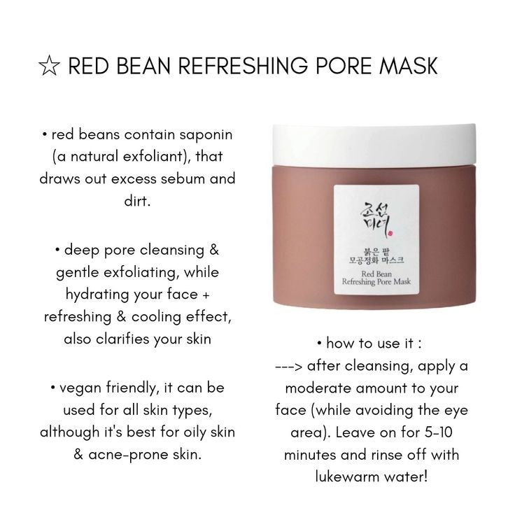 RED BEAN REFRESHING PORE MASK 140ml